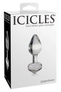 Pipedream Icicles Szklany Korek Model 603912337280 Hipoalergiczny 8 cm Icicles