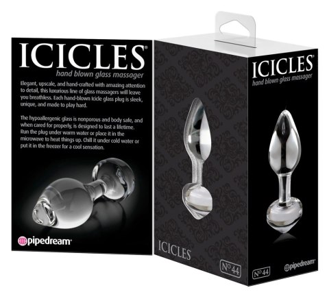 Pipedream Icicles Szklany Korek Model 603912337280 Hipoalergiczny 8 cm Icicles Pipedream Icicles Szklany Korek Model 603912337280 Hipoalergiczny 8 cm Icicles