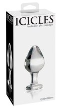 Pipedream Icicles Szklany korek do masażu hipoalergiczny 9 cm Icicles