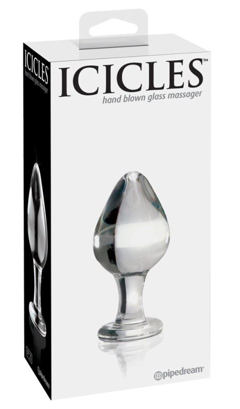 Pipedream Icicles Szklany korek do masażu hipoalergiczny 9 cm Icicles