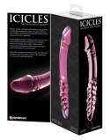 Pipedream Icicles model 24 - szklany masażer dwustronny 23 cm Icicles