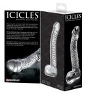 Pipedream Icicles szklane narzędzie anatomiczne zakrzywione 16,5 cm Icicles