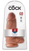 Pipedream King Cock 23 cm ciemny model z przyssawką, duży rozmiar King Cock