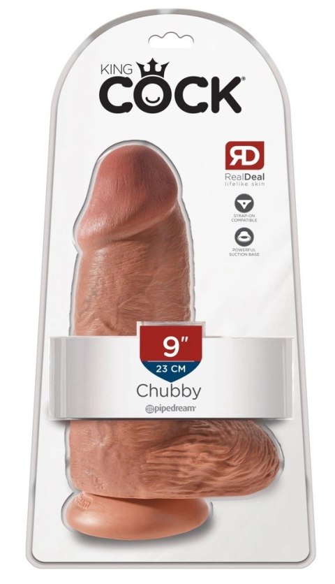Pipedream King Cock 23 cm ciemny model z przyssawką, duży rozmiar King Cock Pipedream King Cock 23 cm ciemny model z przyssawką, duży rozmiar King Cock