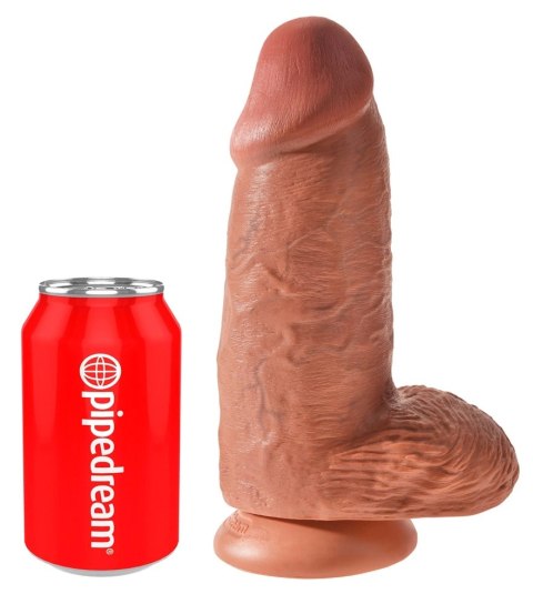 Pipedream King Cock 23 cm ciemny model z przyssawką, duży rozmiar King Cock Pipedream King Cock 23 cm ciemny model z przyssawką, duży rozmiar King Cock