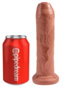 Pipedream King Cock Model 18 cm z ruchomym napletkiem, ciemny kolor King Cock