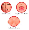 Pipedream Lalka Nadmuchiwana Stojąca Duże Piersi 3 Strefy PVC Pipedream Extreme Dollz