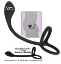 Black Velvets System 3w1 - Pierścień i korek silikonowy czarny Black Velvets