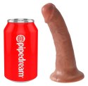 King Cock Model 15 cm z przyssawką, ciemny odcień skory King Cock