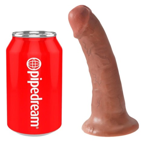 King Cock Model 15 cm z przyssawką, ciemny odcień skory King Cock King Cock Model 15 cm z przyssawką, ciemny odcień skory King Cock