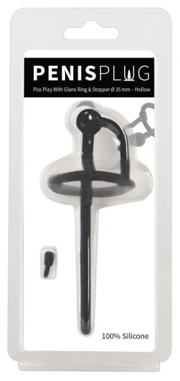 Mystim Plug do cewki moczowej z ruchomym pierścieniem, silikon 12,7 cm Penisplug
