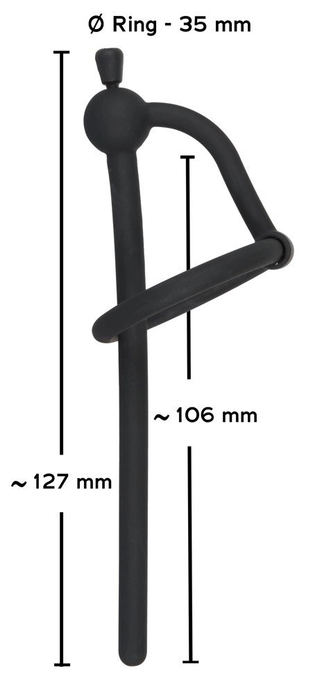 Mystim Plug do cewki moczowej z ruchomym pierścieniem, silikon 12,7 cm Penisplug Mystim Plug do cewki moczowej z ruchomym pierścieniem, silikon 12,7 cm Penisplug
