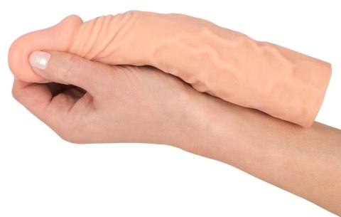 Nature Skin Sleeve Extension TPR powiększająca +3cm, beżowy, 19,5cm Nature Skin Nature Skin Sleeve Extension TPR powiększająca +3cm, beżowy, 19,5cm Nature Skin