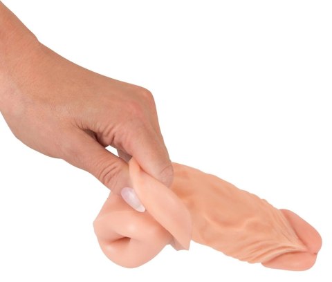 Nature Skin Sleeve Extension TPR powiększająca +3cm, beżowy, 19,5cm Nature Skin Nature Skin Sleeve Extension TPR powiększająca +3cm, beżowy, 19,5cm Nature Skin