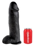 Pipedream King Cock Czarny model z jądrami 30 cm przyssawka PVC King Cock