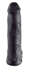 Pipedream King Cock Czarny model z jądrami 30 cm przyssawka PVC King Cock