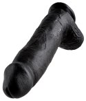 Pipedream King Cock Czarny model z jądrami 30 cm przyssawka PVC King Cock