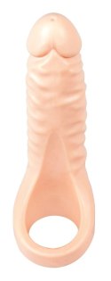 Realistixxx Double Fucker - Pierścień elastyczny z anatomiczną nakładką 18 cm Realistixxx Realistixxx Double Fucker - Pierścień elastyczny z anatomiczną nakładką 18 cm Realistixxx