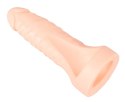 Realistixxx Double Fucker - Pierścień elastyczny z anatomiczną nakładką 18 cm Realistixxx Realistixxx Double Fucker - Pierścień elastyczny z anatomiczną nakładką 18 cm Realistixxx