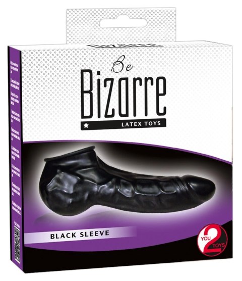 You2Toys Black Sleeve anatomiczna nakładka lateksowa 22 cm You2Toys You2Toys Black Sleeve anatomiczna nakładka lateksowa 22 cm You2Toys