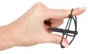 You2Toys Plug intymny z kulkami, klatką - silikonowy, czarny, 5,7 cm Penisplug