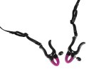 Bad Kitty Stringi czarne z zaciskami regulowanymi i koralikami 68 cm Bad Kitty
