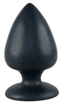 Black Velvets Korek anatomiczny XXL z przyssawką, silikon czarny 14cm Black Velvets