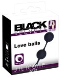 Black Velvets kulki trenujące z pętelką, czarne, 54g, silikon Black Velvets Black Velvets kulki trenujące z pętelką, czarne, 54g, silikon Black Velvets