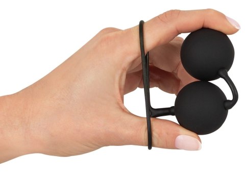 Black Velvets kulki trenujące z pętelką, czarne, 54g, silikon Black Velvets Black Velvets kulki trenujące z pętelką, czarne, 54g, silikon Black Velvets