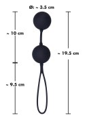 Black Velvets kulki trenujące z pętelką, czarne, 54g, silikon Black Velvets Black Velvets kulki trenujące z pętelką, czarne, 54g, silikon Black Velvets