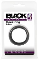 Black Velvets pierścień anatomiczny duży 3,8 cm czarny silikonowy Black Velvets