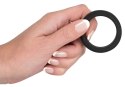 Black Velvets pierścień anatomiczny duży 3,8 cm czarny silikonowy Black Velvets