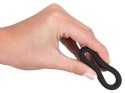 Black Velvets pierścień anatomiczny duży 3,8 cm czarny silikonowy Black Velvets