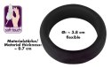 Black Velvets pierścień anatomiczny duży 3,8 cm czarny silikonowy Black Velvets