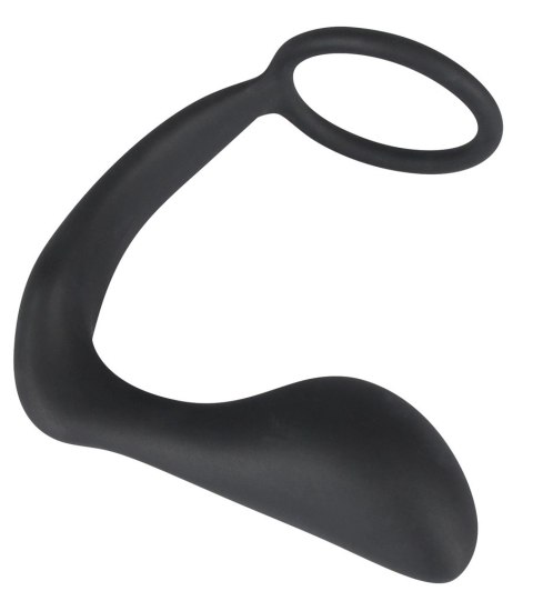 Black Velvets pierścień intymny z aplikatorem prostaty, silikonowy Black Velvets Black Velvets pierścień intymny z aplikatorem prostaty, silikonowy Black Velvets