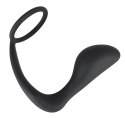 Black Velvets pierścień intymny z aplikatorem prostaty, silikonowy Black Velvets