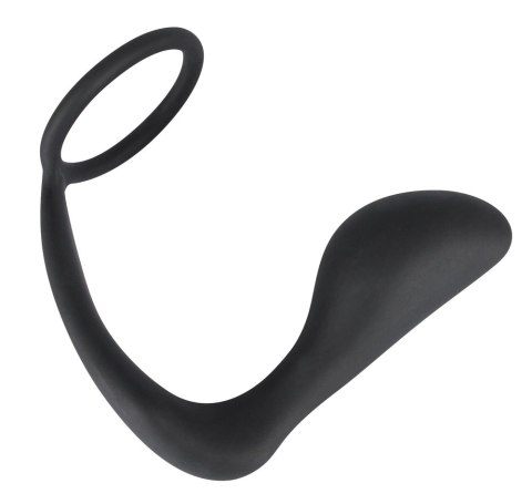 Black Velvets pierścień intymny z aplikatorem prostaty, silikonowy Black Velvets Black Velvets pierścień intymny z aplikatorem prostaty, silikonowy Black Velvets