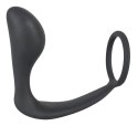 Black Velvets pierścień intymny z aplikatorem prostaty, silikonowy Black Velvets