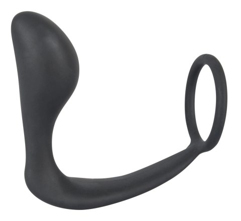Black Velvets pierścień intymny z aplikatorem prostaty, silikonowy Black Velvets Black Velvets pierścień intymny z aplikatorem prostaty, silikonowy Black Velvets