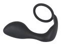Black Velvets pierścień intymny z aplikatorem prostaty, silikonowy Black Velvets