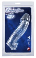 Crystal Clear Transparent Rękaw Wydłużający z Mankietem 23 cm TPE Crystal