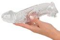 Crystal Clear Transparent Rękaw Wydłużający z Mankietem 23 cm TPE Crystal