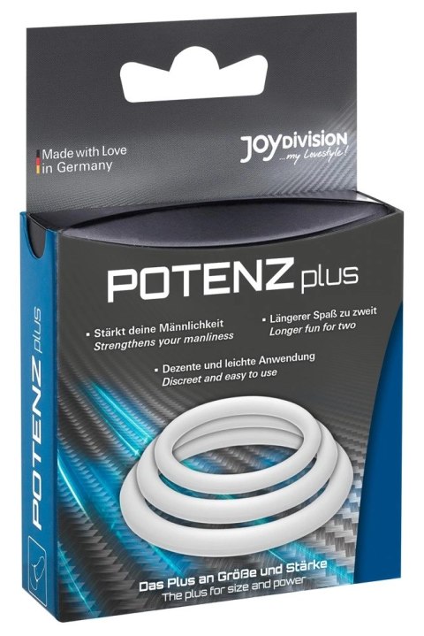 Joydivision PotenzPlus Zestaw 3 Elastycznych Pierścieni Silikonowych Joydivision Toys Joydivision PotenzPlus Zestaw 3 Elastycznych Pierścieni Silikonowych Joydivision Toys
