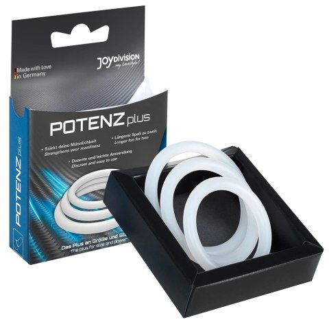 Joydivision PotenzPlus Zestaw 3 Elastycznych Pierścieni Silikonowych Joydivision Toys Joydivision PotenzPlus Zestaw 3 Elastycznych Pierścieni Silikonowych Joydivision Toys