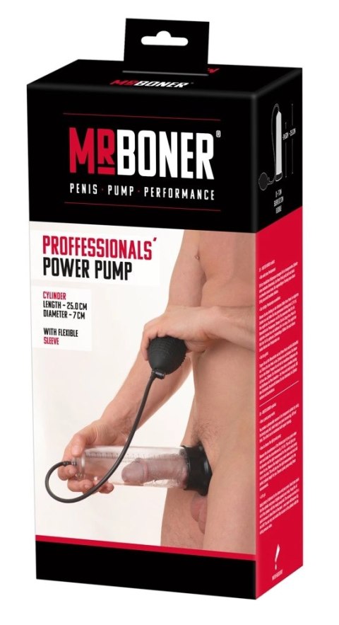 MR.BONER Pompa prożniowa z mankietem silikonowym i skala 25cm Mister Boner MR.BONER Pompa prożniowa z mankietem silikonowym i skala 25cm Mister Boner