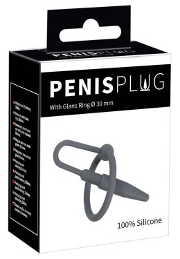 Mystim Dilator 2w1 Pierścień z Rozszerzaczem Silikonowy Czarny 6,2cm Penisplug