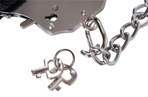 You2Toys Kajdanki Metalowe z Pluszowymi Osłonami 44cm Czarny You2Toys You2Toys Kajdanki Metalowe z Pluszowymi Osłonami 44cm Czarny You2Toys