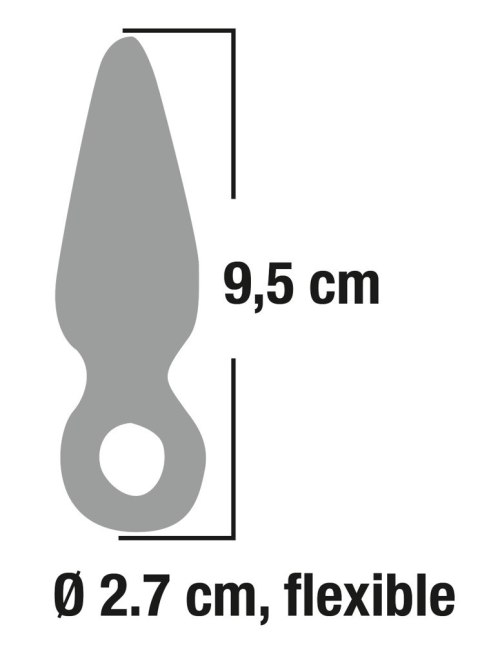 You2Toys Korek z uchwytem na palec przezroczysty TPR 9,5 cm You2Toys You2Toys Korek z uchwytem na palec przezroczysty TPR 9,5 cm You2Toys