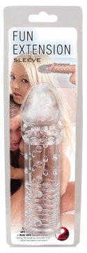 You2Toys Power Sleeve Transparent - Nakładka intymna, TPE, 16 cm You2Toys