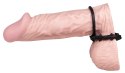 You2Toys Steely - silikonowy podwojny pierścień anatomiczny czarny You2Toys